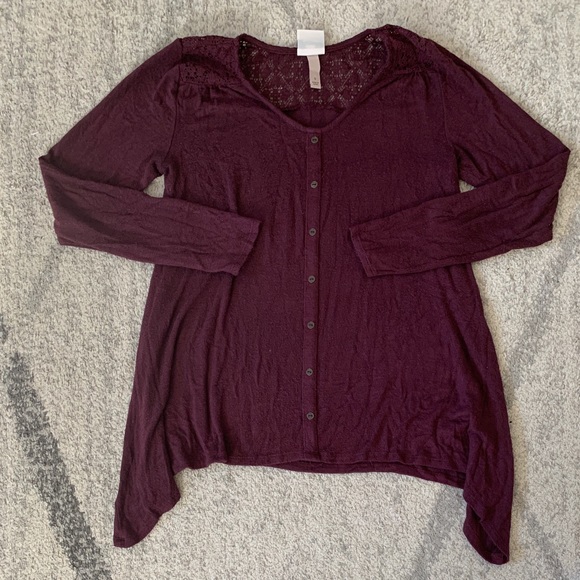 Knox Rose Soft Lace Sweater top szS